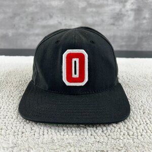 Vintage Ohio State Snapback Hat OSFA Buckeyes Patch Cap Black NCAA Football